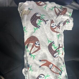 Carter's Sloth Print Gray Bodysuit